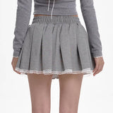 Boogzel Apparel Preppy Drawstring Mini Skirt, view 5