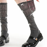 Boogzel Apparel Preppy Knee High Socks with Bows, view 2