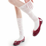 Boogzel Apparel Preppy Knee High Socks with Bows, view 3