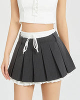 Boogzel Apparel Preppy Layered Mini Skirt, view 5