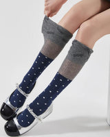 Boogzel Apparel Preppy Polka Dot Knee High Socks, view 3