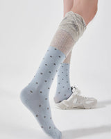 Boogzel Apparel Preppy Polka Dot Knee High Socks, view 5