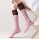 Boogzel Apparel Preppy Polka Dot Knee High Socks, view 3