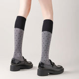 Boogzel Apparel Preppy Polka Dot Knee High Socks, view 5
