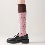 Boogzel Apparel Preppy Polka Dot Knee High Socks, view 6