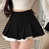Boogzel Apparel Preppy Ruffle Mini Pleated Skirt, view 5