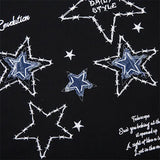 Boogzel Apparel Preppy Star Patch Sweatshirt, view 4