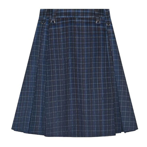 Boogzel Apparel Preppy Style Checkered Kilt Skirt