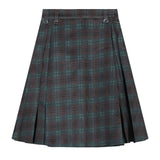Boogzel Apparel Preppy Style Checkered Kilt Skirt, view 2