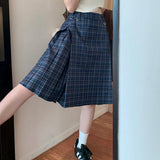 Boogzel Apparel Preppy Style Checkered Kilt Skirt, view 5