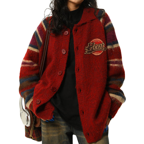 Boogzel Apparel Preppy Style College Spirit Cardigan