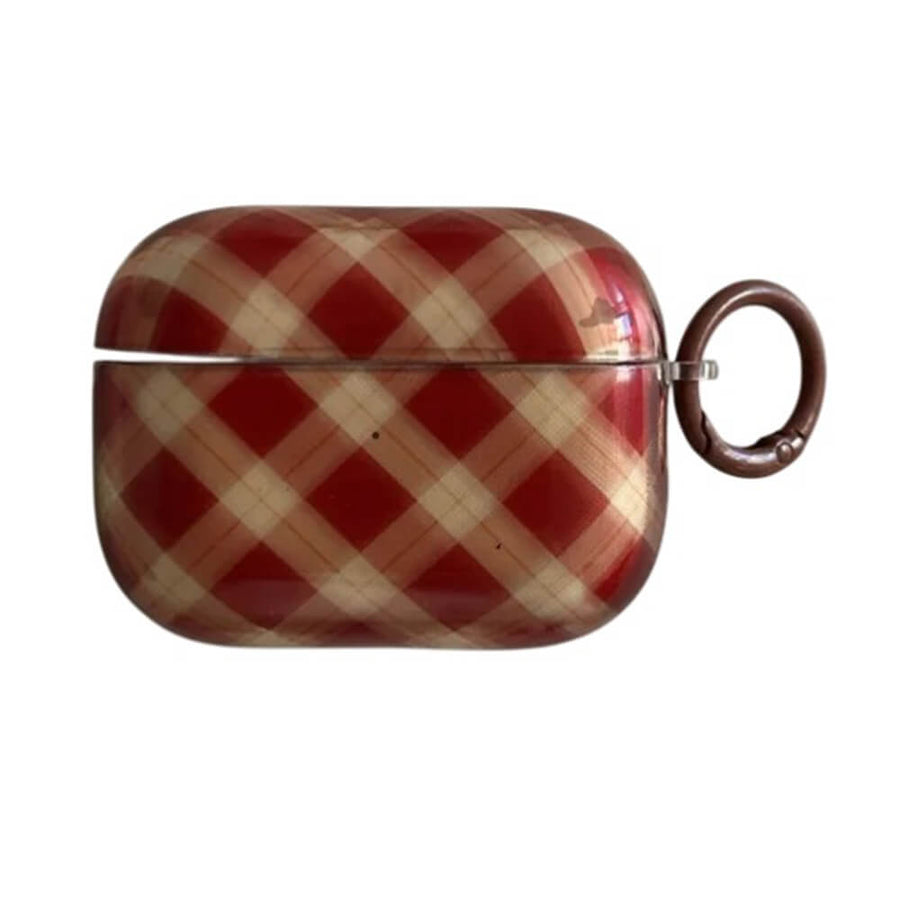 Boogzel Apparel Preppy Style Plaid Airpods Case