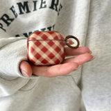 Boogzel Apparel Preppy Style Plaid Airpods Case, view 2