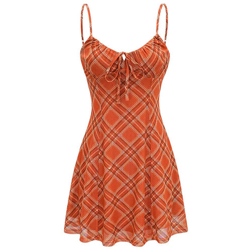 Boogzel Apparel Preppy Style Plaid Mini Dress