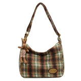 Boogzel Apparel Preppy Style Plaid Shoulder Bag, view 3
