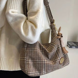 Boogzel Apparel Preppy Style Plaid Shoulder Bag, view 6