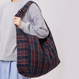 Boogzel Apparel Preppy Style Plaid Tote Bag, view 2