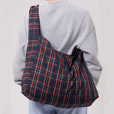 Boogzel Apparel Preppy Style Plaid Tote Bag, view 3