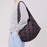 Boogzel Apparel Preppy Style Plaid Tote Bag, view 4