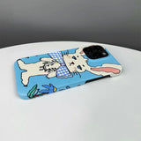 Boogzel Apparel Preppy Style Rabbit iPhone Case, view 3