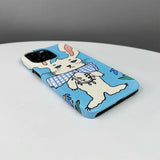 Boogzel Apparel Preppy Style Rabbit iPhone Case, view 4