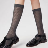Boogzel Apparel Preppy Style Ribbed Thin Socks, view 2