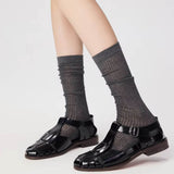 Boogzel Apparel Preppy Style Ribbed Thin Socks, view 3