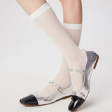 Boogzel Apparel Preppy Style Ribbed Thin Socks, view 4