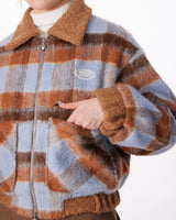 Boogzel Apparel Preppy Style Warm Checkered Jacket, view 5