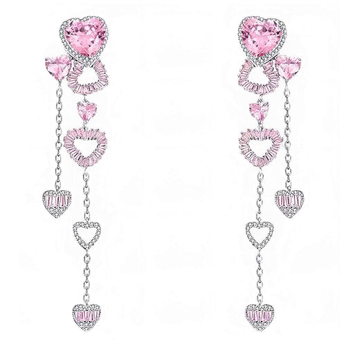 Boogzel Apparel Pretty Please Heart Drop Earrings