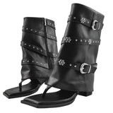 Boogzel Apparel Pretty Please Heeled Sandal Boots, view 2