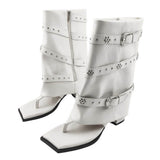 Boogzel Apparel Pretty Please Heeled Sandal Boots, view 5