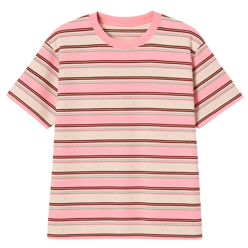 Boogzel Apparel Pretty Please Pink Stripe T-Shirt