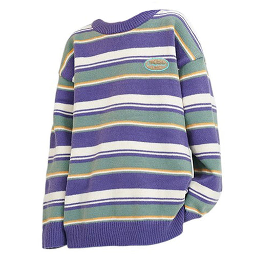 Boogzel Apparel Primary Colors Striped Sweater