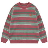 Boogzel Apparel Primary Colors Striped Sweater, view 2