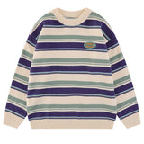 Boogzel Apparel Primary Colors Striped Sweater, view 3