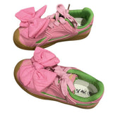 Boogzel Apparel Princess Mood Bow Lace Up Sneakers, view 4