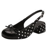 Boogzel Apparel Princess Mood Polka Dot Slingback Sandals, view 2