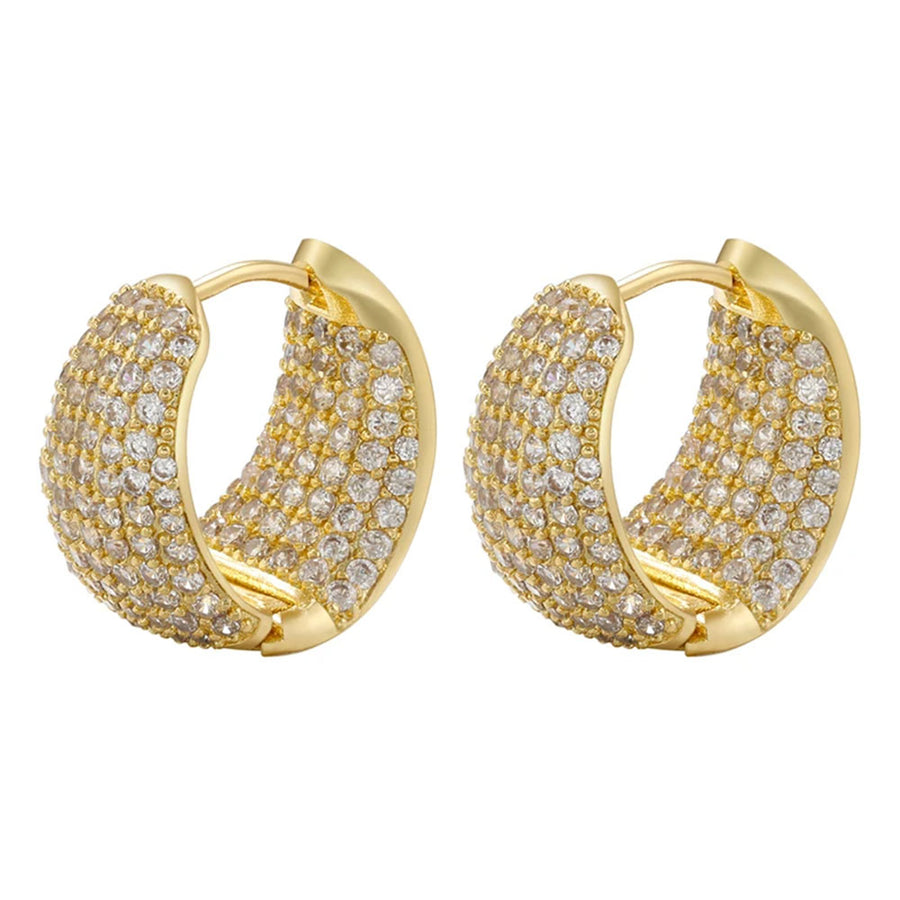 Boogzel Apparel Princess Pleasures Rhinestone Hoops