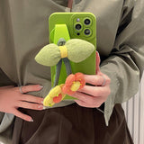 Boogzel Apparel Puffer Flower iPhone Case, view 3