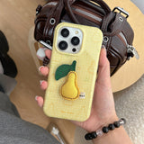 Boogzel Apparel Puffer Pear iPhone Case, view 3