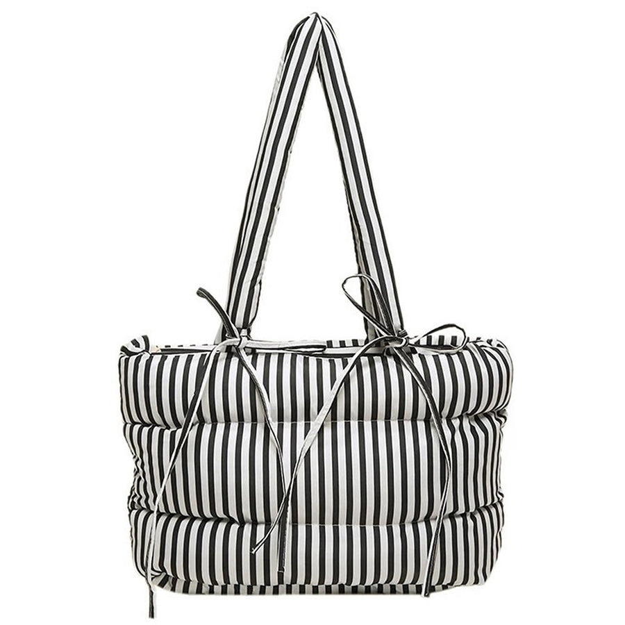 Boogzel Apparel Puffer Striped Shoulder Bag