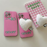 Boogzel Apparel Puffy Heart iPhone Case, view 3