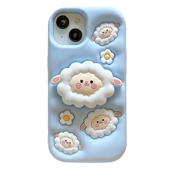 Boogzel Apparel Puffy Sheep iPhone Case