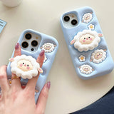 Boogzel Apparel Puffy Sheep iPhone Case, view 2