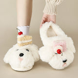 Boogzel Apparel Puppy & Cake Fluffy Slippers, view 2