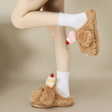 Boogzel Apparel Puppy & Cake Fluffy Slippers, view 3