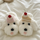 Boogzel Apparel Puppy & Cake Fluffy Slippers, view 5