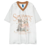 Boogzel Apparel Puppy & Kitten Print Satin Jersey, view 2