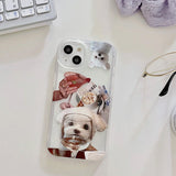 Boogzel Apparel Puppy & Wine Glass iPhone Case, view 2